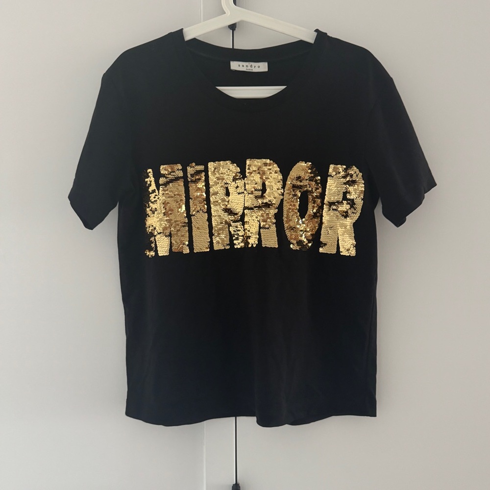 Sandro Mirror Tee Size 1